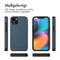 imoshion Backcover mit Kartenfach Apple iPhone 14 - Dunkelblau