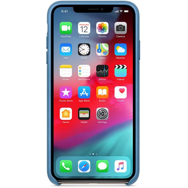 Apple Leder-Case Blau für das iPhone Xs Max