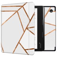 imoshion Design Slim Hard Sleepcover mit Stand für das Kobo Sage / Tolino Epos 3 - White Graphic