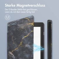 imoshion Design Slim Hard Case Klapphülle Kobo Nia - Black Marble