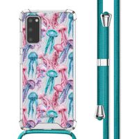imoshion Design Hülle mit Band Samsung Galaxy S20 - Jellyfish Watercolor