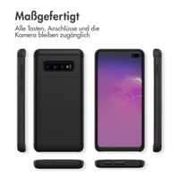 imoshion Backcover mit Kartenfach für das Samsung Galaxy S10 Plus - Schwarz