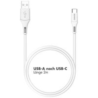 Accezz USB-C- auf USB-Kabel - 2 m -Weiß