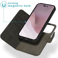 imoshion Entfernbare 2-1 luxuriöse Klapphülle für das Apple iPhone 14 Pro - Schwarz