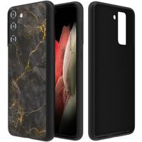 imoshion Design Hülle für das Samsung Galaxy S21 FE - Black Marble