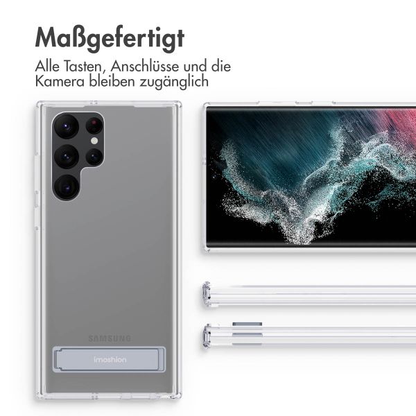 imoshion Back Cover mit Ständer Samsung Galaxy S22 Ultra - Transparent