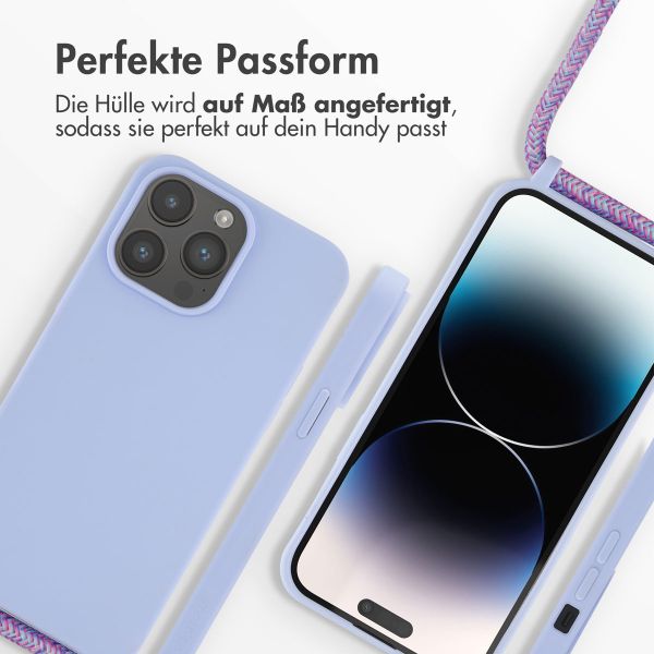 imoshion SilikonHülle mit Band Apple iPhone 14 Pro Max - Violett