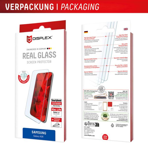 Displex Bildschirmschutzfolie Real Glass Samsung Galaxy A26