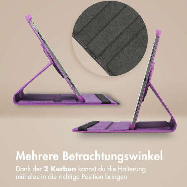 imoshion 360° drehbare Klapphülle Galaxy Tab S6 Lite / Tab S6 Lite (2022) / Tab S6 Lite (2024) - Violett