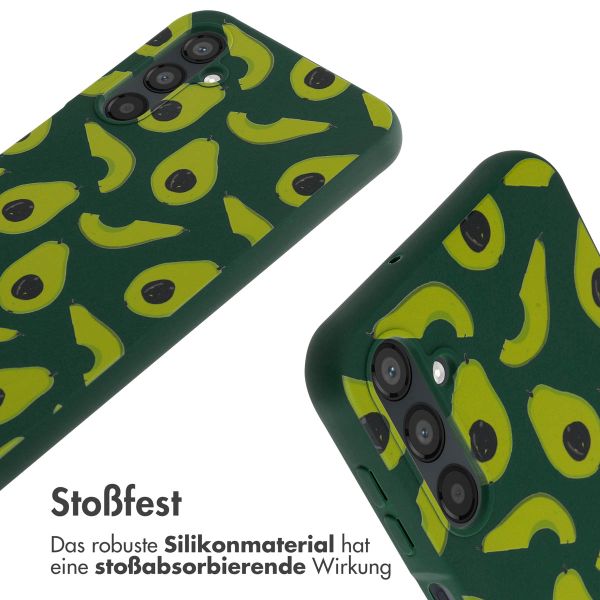 imoshion Silikonhülle design mit Band für das Samsung Galaxy A25 (5G) - Avocado Green