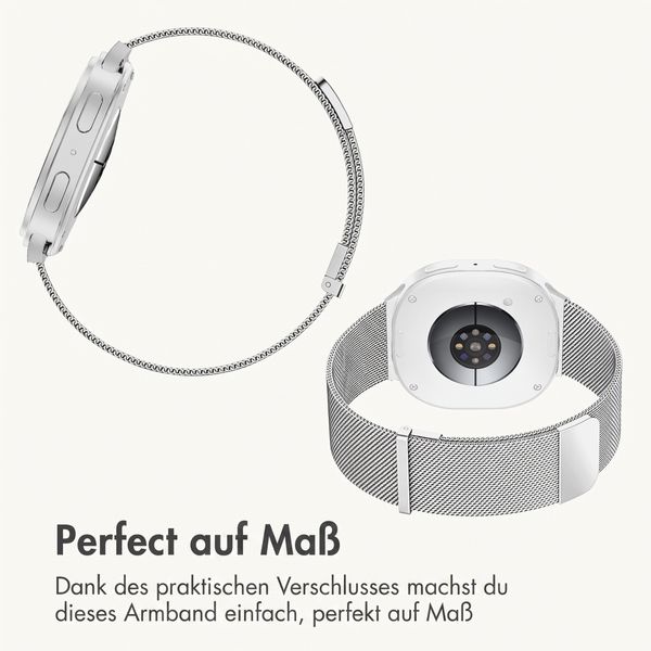 imoshion Mailändische Magnetarmband für Samsung Galaxy Watch Ultra 2 (2026) / Ultra (2024/2025) - Silber