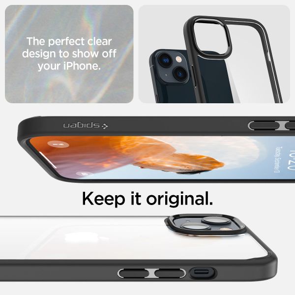 Spigen Crystal Hybrid Backcover für das iPhone 14 Plus - Schwarz