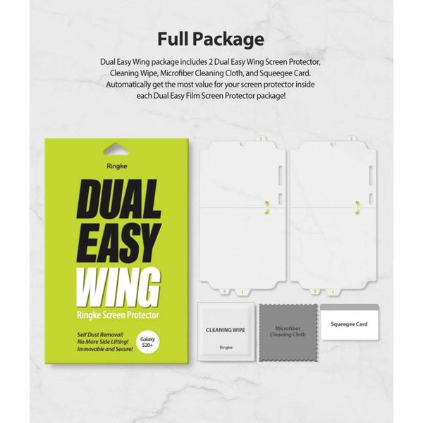 Ringke Dual Easy Wing Screen Protector Duo Pack Samsung Galaxy S20