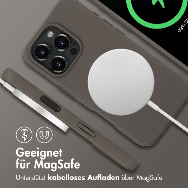 imoshion Color Backcover mit abnehmbarem Handykette und MagSafe Apple iPhone 16 Pro Max - Black Coffee