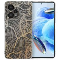 imoshion Design Hülle für das Xiaomi Redmi Note 12 Pro - Golden Leaves