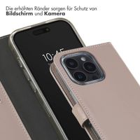 Selencia Echtleder Klapphülle für das iPhone 16 Pro Max - Dusty Pink