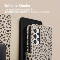 imoshion Design Klapphülle Samsung Galaxy A52(s) (5G/4G) - Black And White Dots