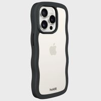 Holdit Wavy Case für das Apple iPhone 15 Pro Max - Black / Transparent