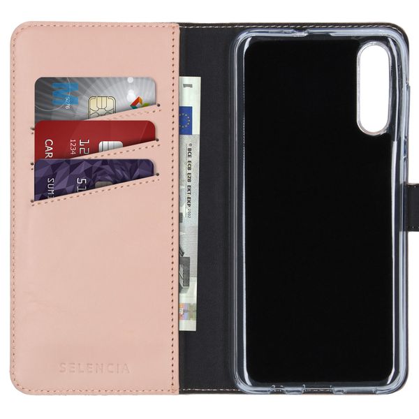Selencia Echtleder Klapphülle Samsung Galaxy A50 / A30s - Dusty Pink