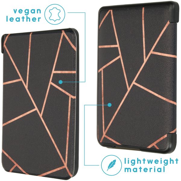 imoshion Design Slim Hard Case Klapphülle Kobo Clara HD - Black Graphic