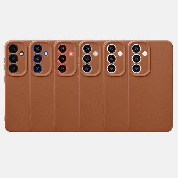 imoshion Texture Backcover Samsung Galaxy S25 - Braun
