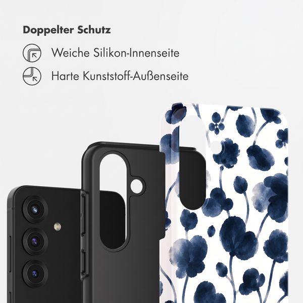 Selencia Vivid Back Cover Samsung Galaxy S25 - Midnight Blossom