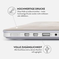 Burga Hardshell Hülle für das MacBook Air 13 Zoll (2022) / Air 13 Zoll (2024) M3 chip - A2681 / A3113 - Vanilla Sand