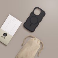 Selencia Wavy Backcover mit MagSafe Apple iPhone 14 Pro - Schwarz