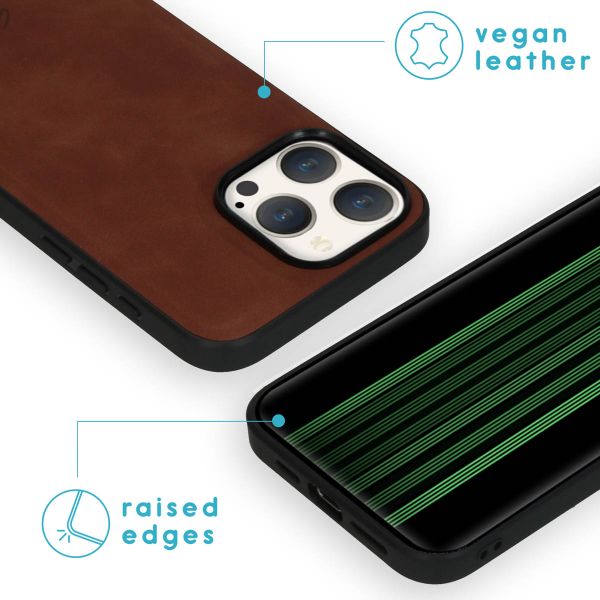 imoshion Entfernbare 2-1 Luxus Klapphülle Apple iPhone 15 Pro Max - Braun