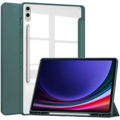 imoshion Trifold Hardcase Klapphülle für das Samsung Galaxy Tab S10 Plus / Tab S9 Plus / Tab S9 Plus FE 12.4 Zoll - Grün