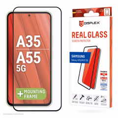 Displex Bildschirmschutzfolie Real Glass Full Cover Samsung Galaxy A35 / A55