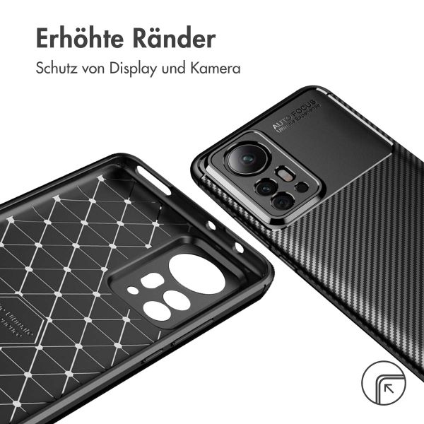 imoshion Carbon-Hülle für das Xiaomi 12 Pro - Schwarz