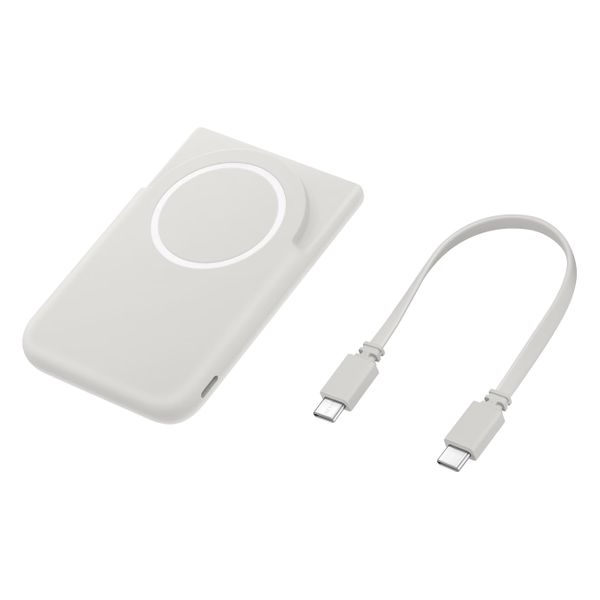 Samsung Magnet Wireless Battery Pack 5.000 mAh - Kabellose Powerbank - Grau