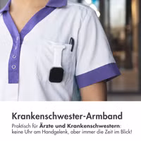 imoshion Pflegekräfte Silikonarmband für das  Apple Watch Series 1 t/m 9 / SE (38/40/41 mm) | Series 10 / 11 (42 mm) - Weiß