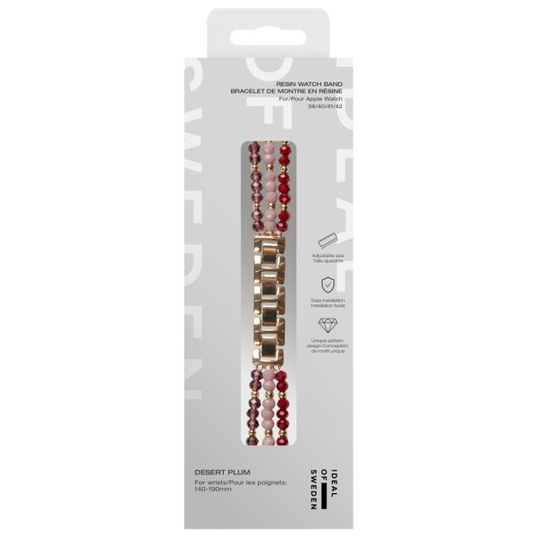 iDeal of Sweden Beaded Watch Band für Apple Watch | 38/40/41/42 mm - Boho Desert Plum