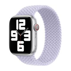 Apple Geflochtenes Solo Loop für das  Apple Watch | 38/40/41/42 mm - Größe 9 - Purple Fog