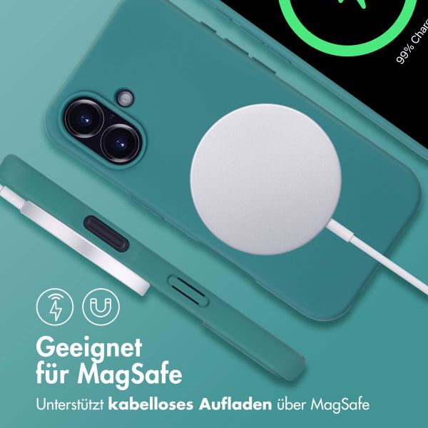 imoshion Color Backcover mit abtrennbarem Band MagSafe für das iPhone 16 - Dark Green