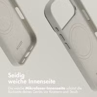 Accezz MagSafe Leather Backcover Apple iPhone 17 Pro Max - Light Grey