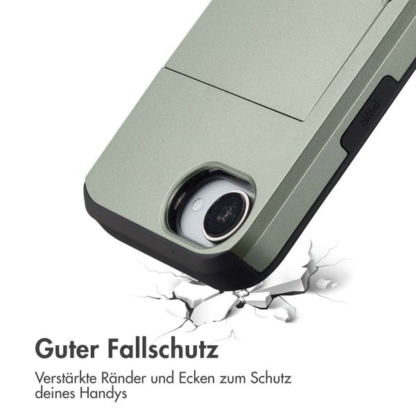 imoshion Backcover mit Kartenfach iPhone 16e - Grün