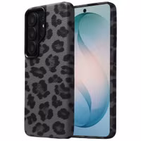 Selencia Sabi Backcover Leopardenmuster mit MagSafe Samsung Galaxy S26 Ultra - Midnight Black