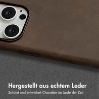 Accezz Vintage Leather Magsafe Backcover iPhone 15 Pro Max - Rustic Brown