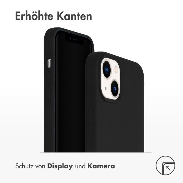 Accezz Liquid Silikoncase für das iPhone 14 Plus - Schwarz