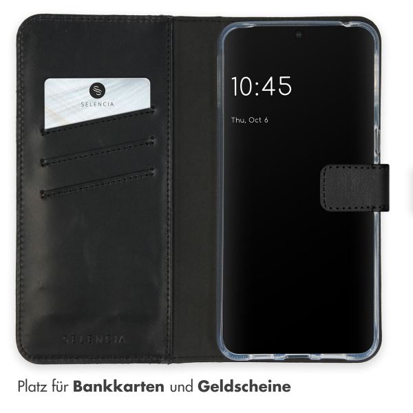 Selencia Echtleder Klapphülle Google Pixel 8 Pro - Schwarz