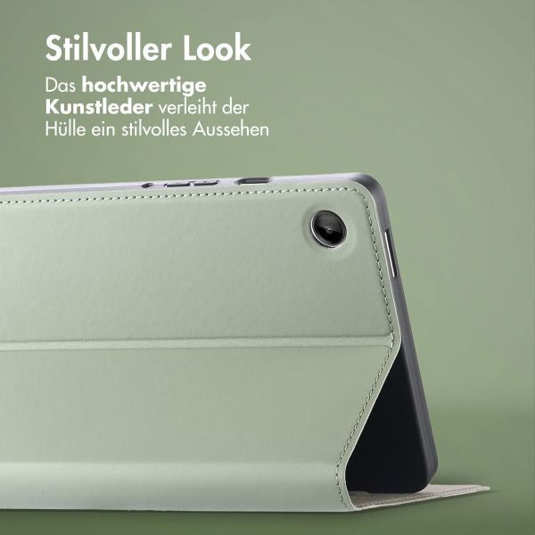 Accezz Classic Klapphülle Samsung Galaxy Tab A9 8.7 Zoll - Grün