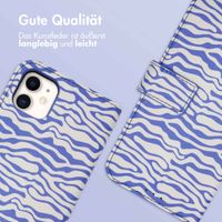 imoshion ﻿Design Klapphülle für das iPhone 11 - White Blue Stripes