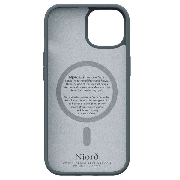 Njorð Collections Fabric MagSafe Case für das iPhone 15 - Dark Grey