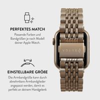 Burga Edelstahlarmband für das Apple Watch Series 1 bis 10 / SE / Ultra (2) (44/45/46/49 mm) - Chic Royal - Gold