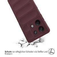 imoshion EasyGrip Back Cover für das Xiaomi Redmi Note 13 (5G) - Aubergine