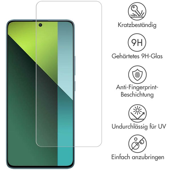 Accezz Screen Protector aus gehärtetem Glas für das Xiaomi Redmi Note 13 Pro (5G) / Poco X6 - Transparent