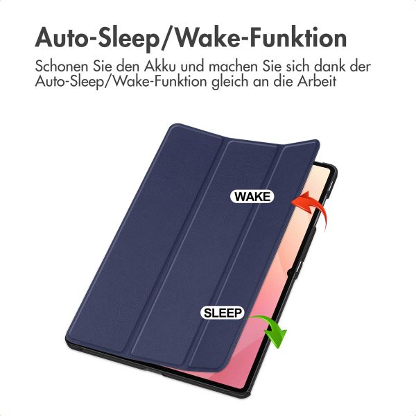 imoshion Trifold Klapphülle Samsung Galaxy Tab S11 Ultra - Dunkelblau